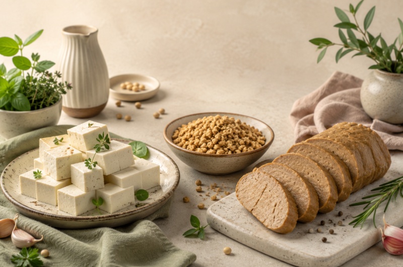 Tofu, granulare di soia e seitan: cosa sono e come usarli in cucina